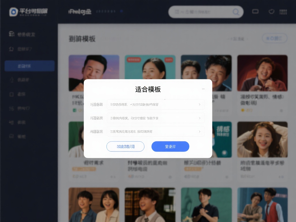 选择适合的模板
登录后，平台会提供多种脚本模板，