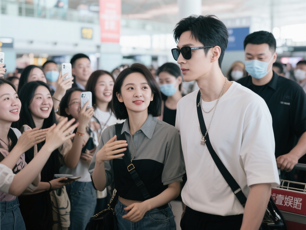 此外，机场街拍还隐藏着许多有趣的花絮。比如，明星与